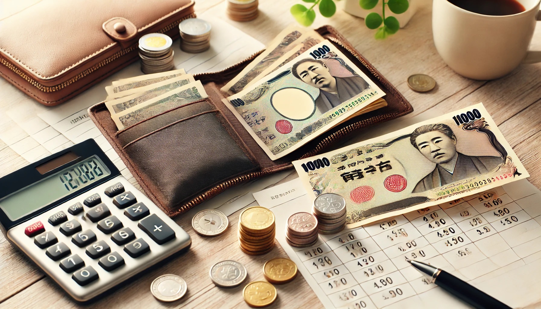 料金、価格、財布など金額