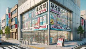 ドラッグストア、薬局の外観