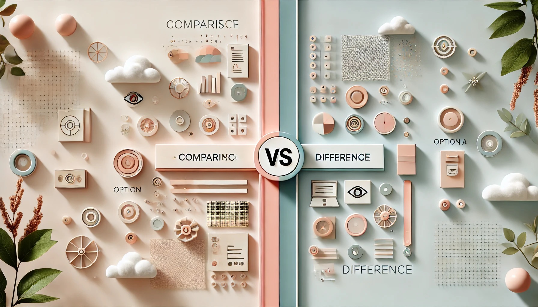 違い、比較のイメージ