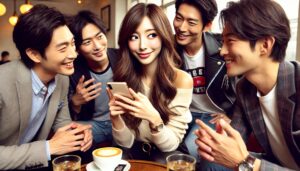 男性にちやほやされる女性