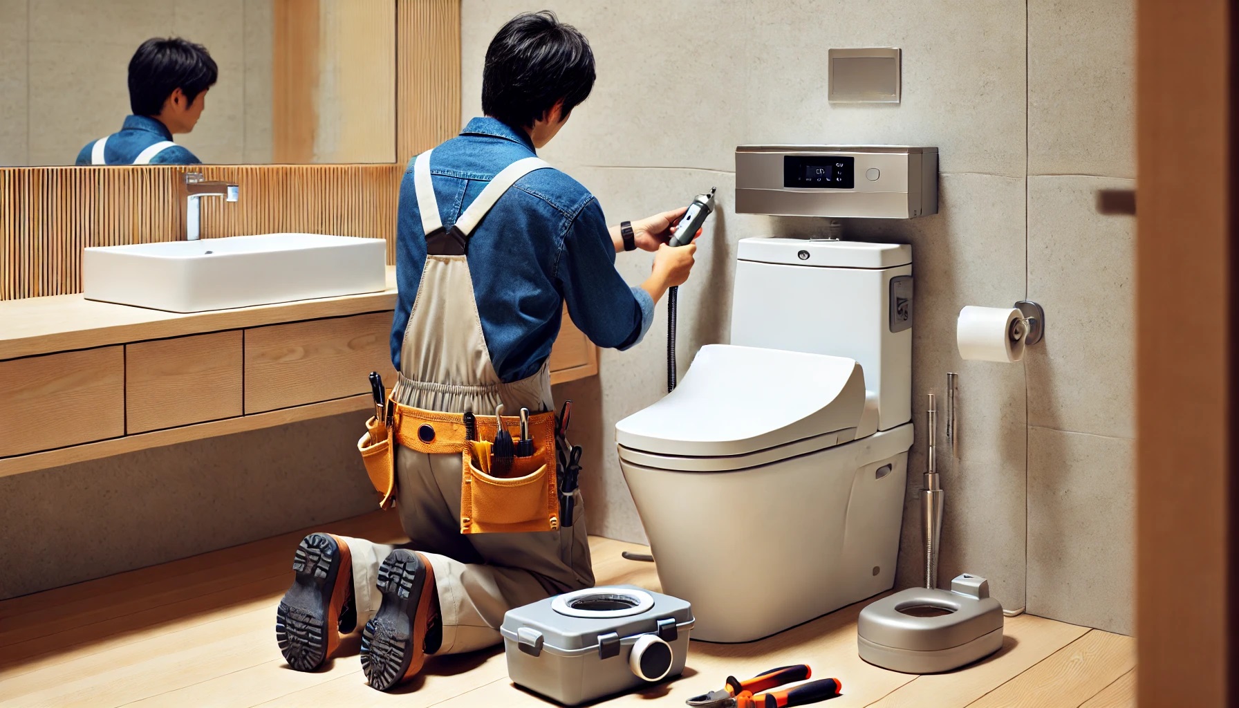 ウォシュレット、温水便座をトイレに取り付けする業者