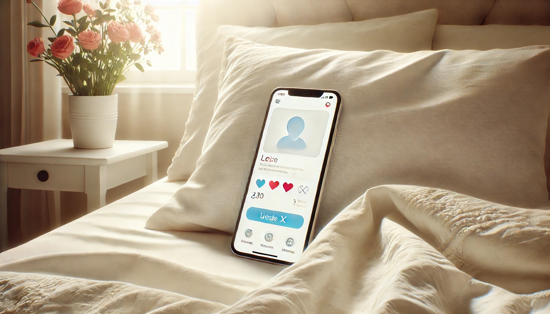 マッチングアプリのスマホ画面