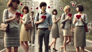 不特定多数の女性にアプローチする気が多い男性