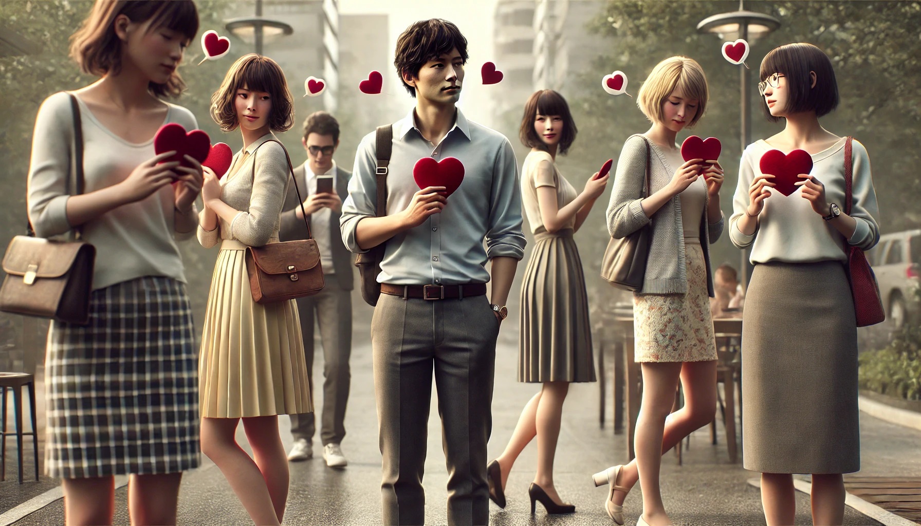 不特定多数の女性にアプローチする気が多い男性