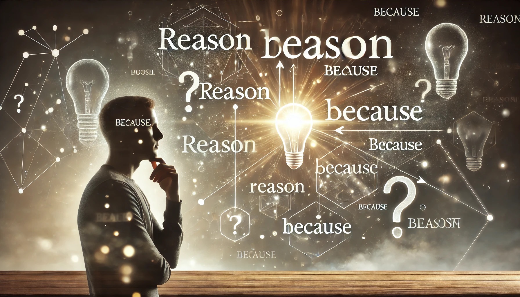 理由や原因がなぜなのかを考えている人