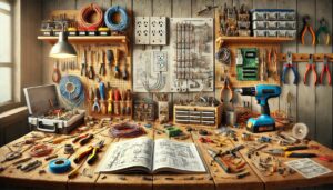 DIYの作業台と道具