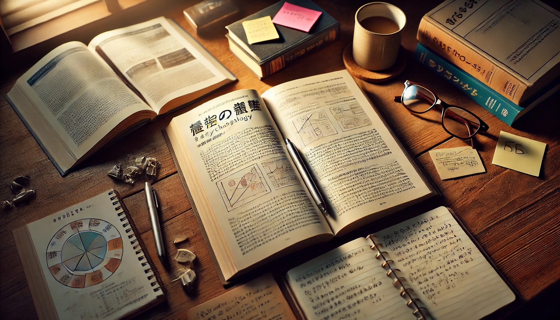 読みかけの心理学の本、机の上