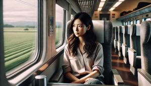 遠距離恋愛、新亜線で彼に会いに行く女性