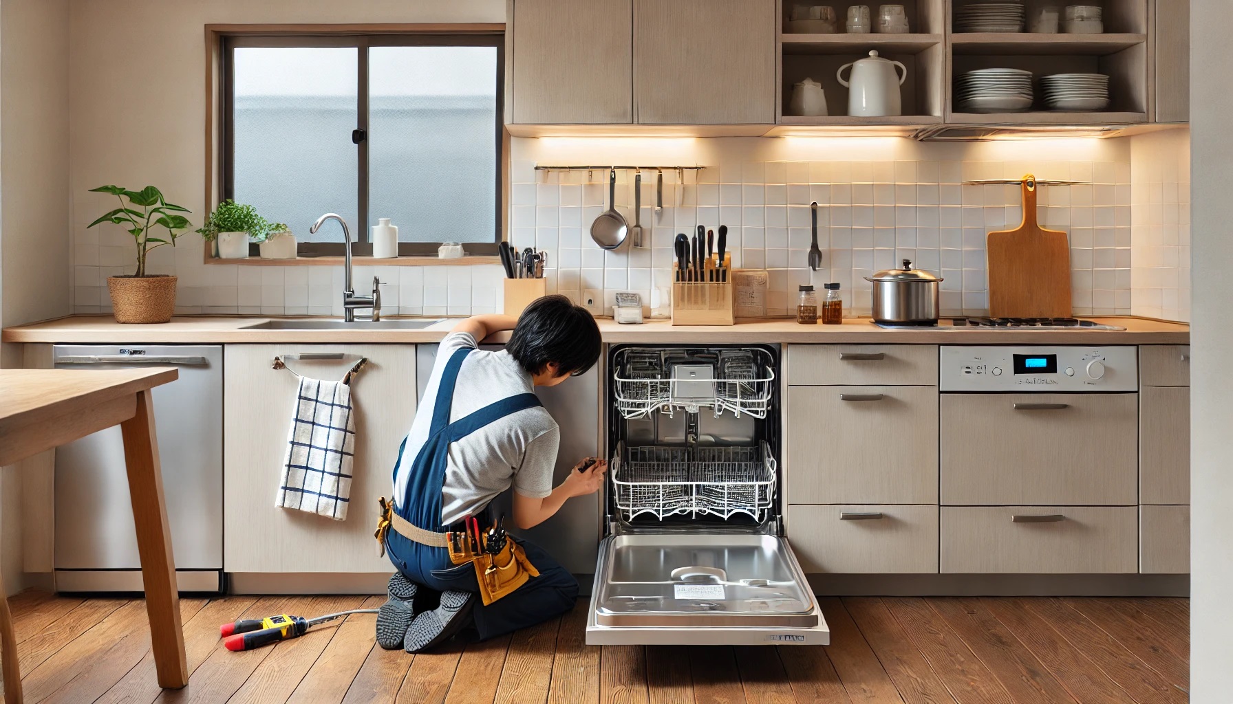 食洗機を設置する業者、水回りの工事