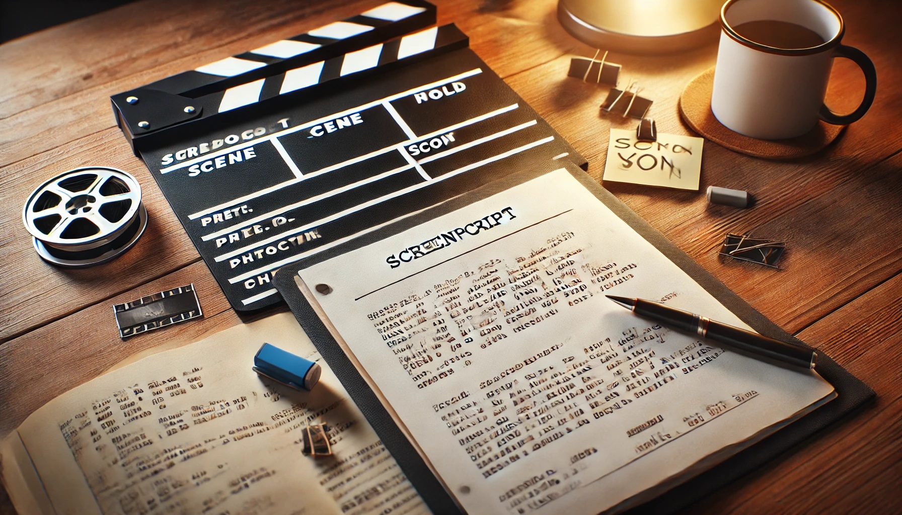 映画やドラマの台本おカチンコ